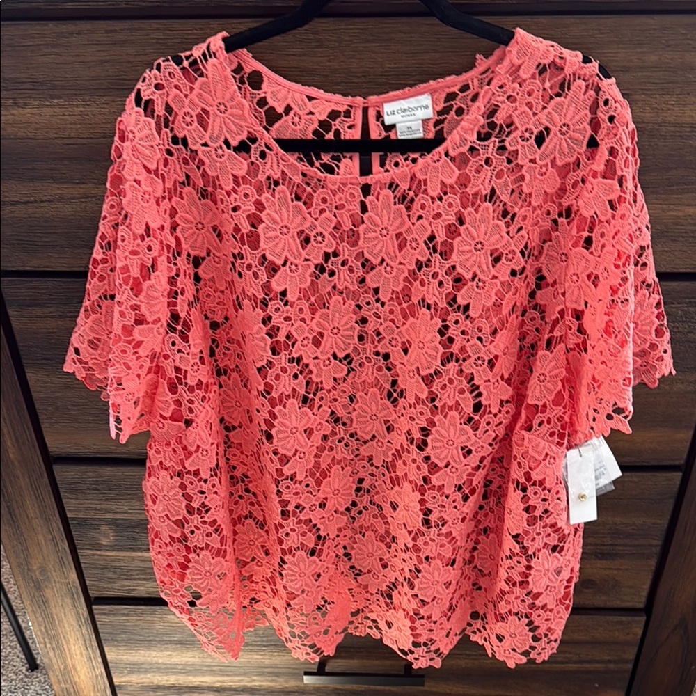 Coral Lace Women Top
